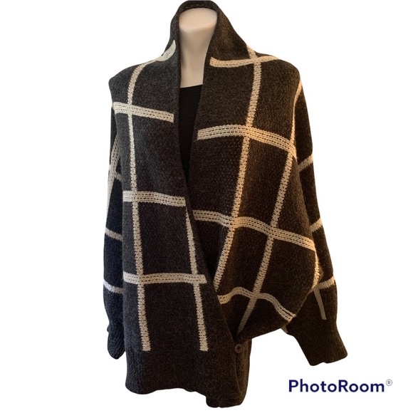 Wildfox Windowpane Oversize Sweater - Picture 8 of 14